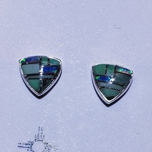 Sterling silver stud earrings